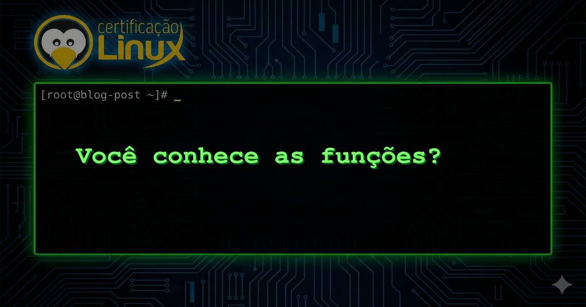 Você conhece as funções?