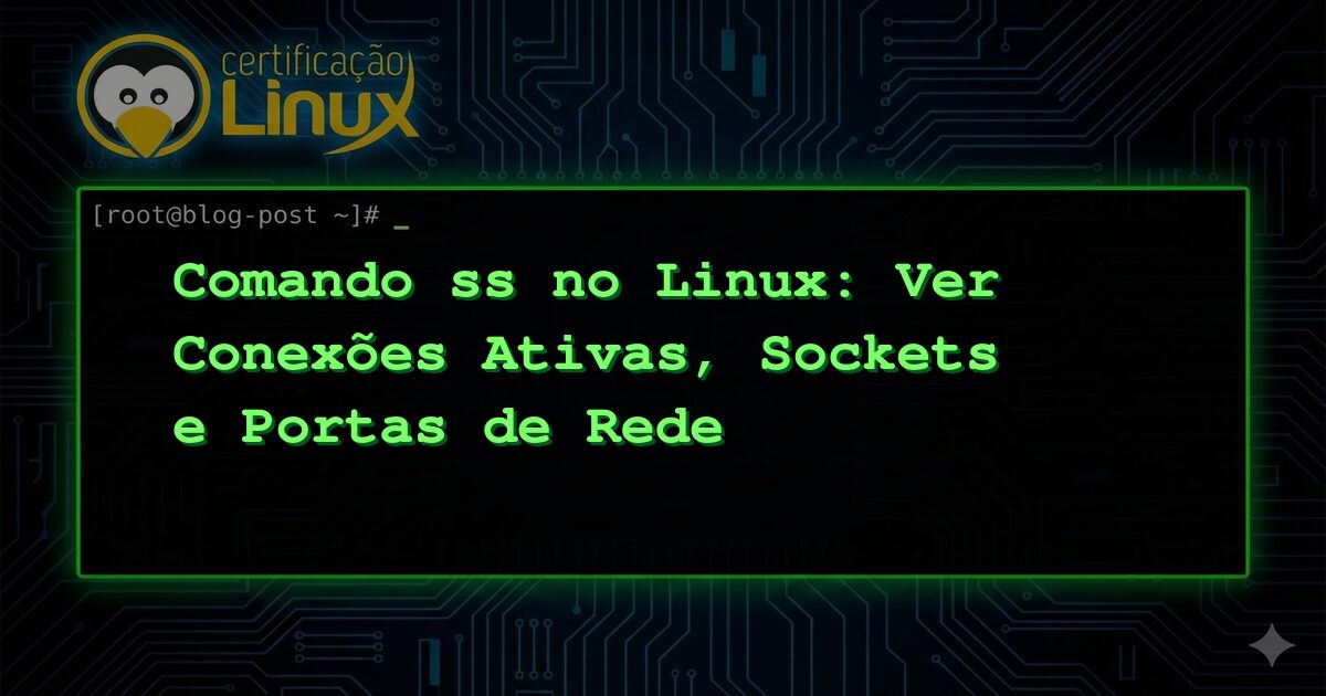 Comando ss no Linux: Ver Conexões Ativas, Sockets e Portas de Rede