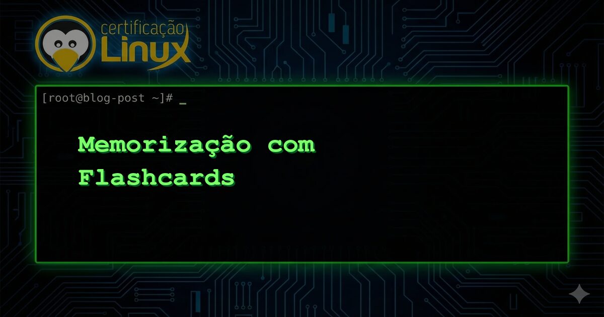 Memorização com Flashcards