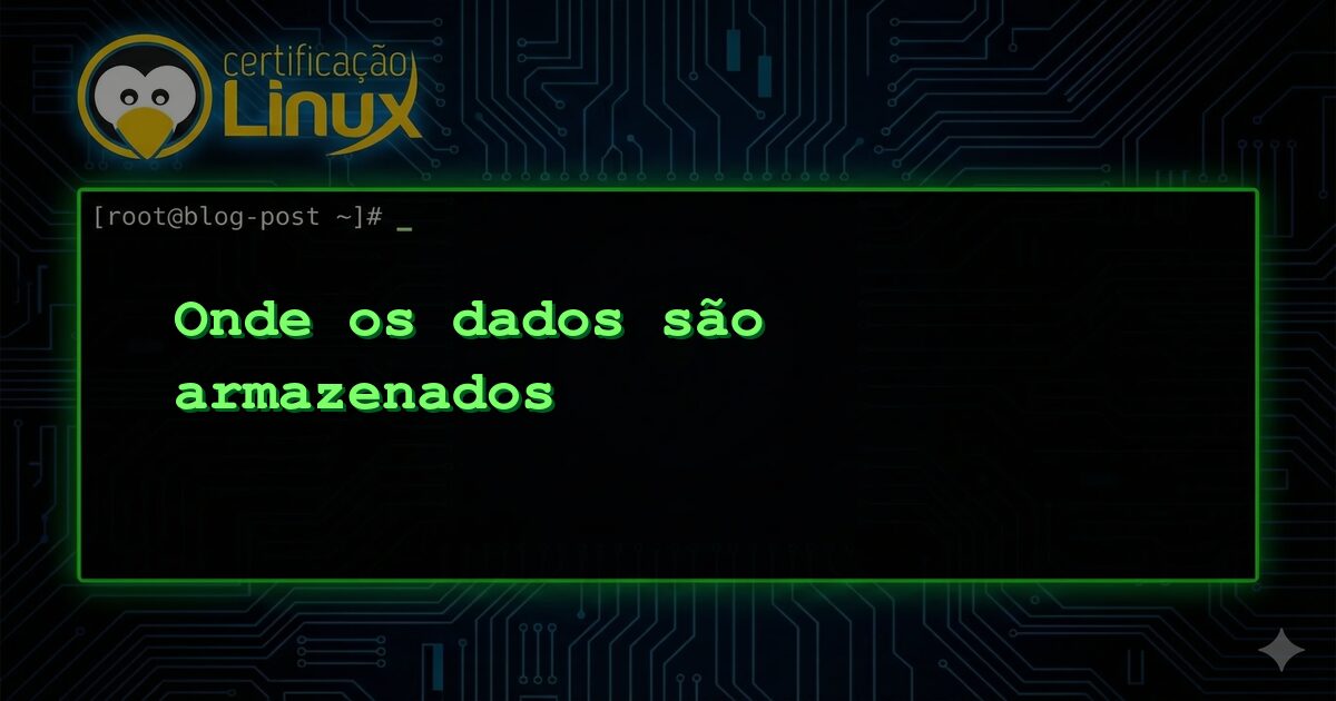 Onde os dados são armazenados