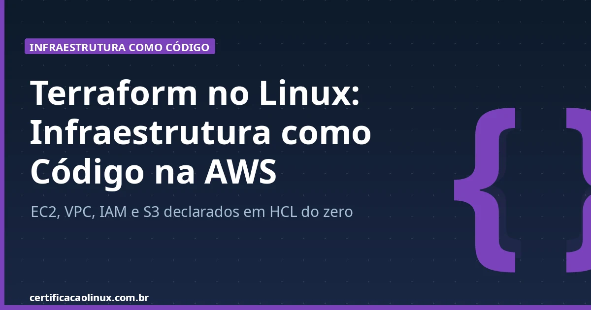 Terraform no Linux: Infraestrutura como Código do Zero na AWS