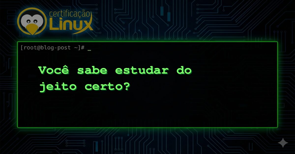 Você sabe estudar do jeito certo?