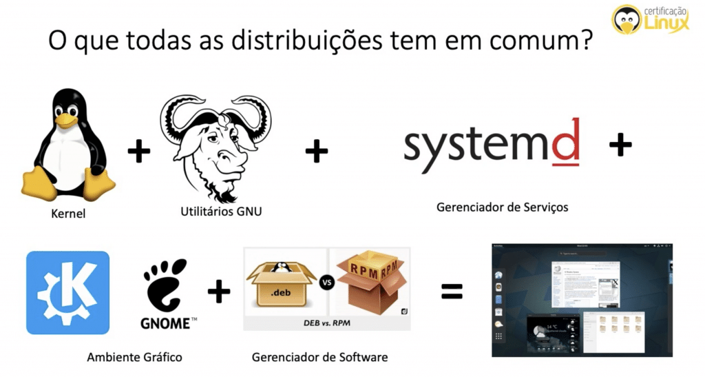 o que as distribuições tem em comum